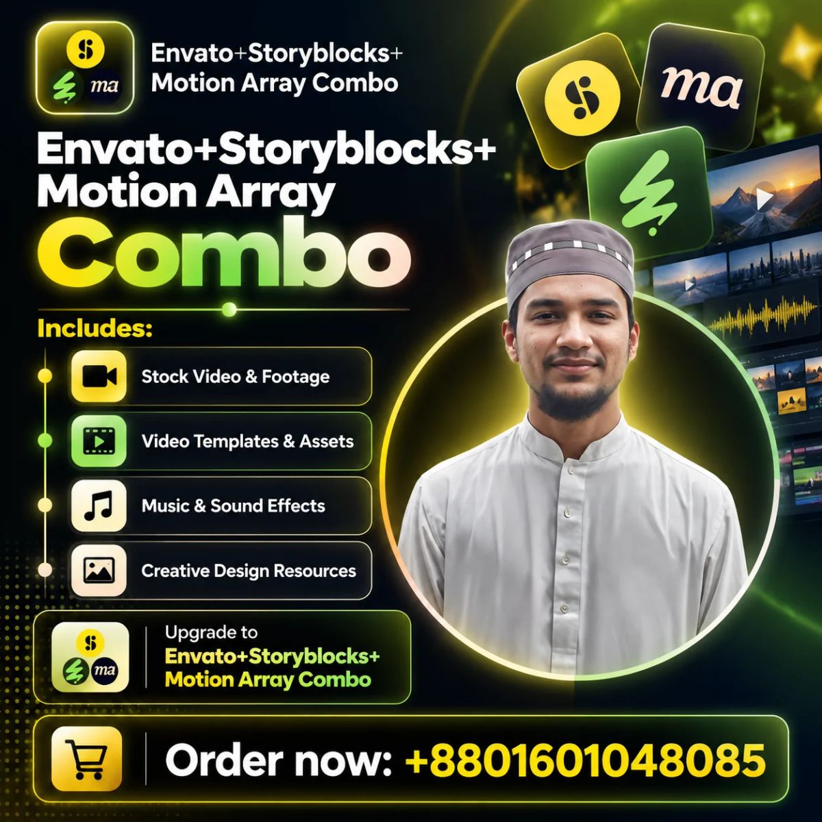 Envato+Storyblocks+Motion Array Combo Price in Bangladesh