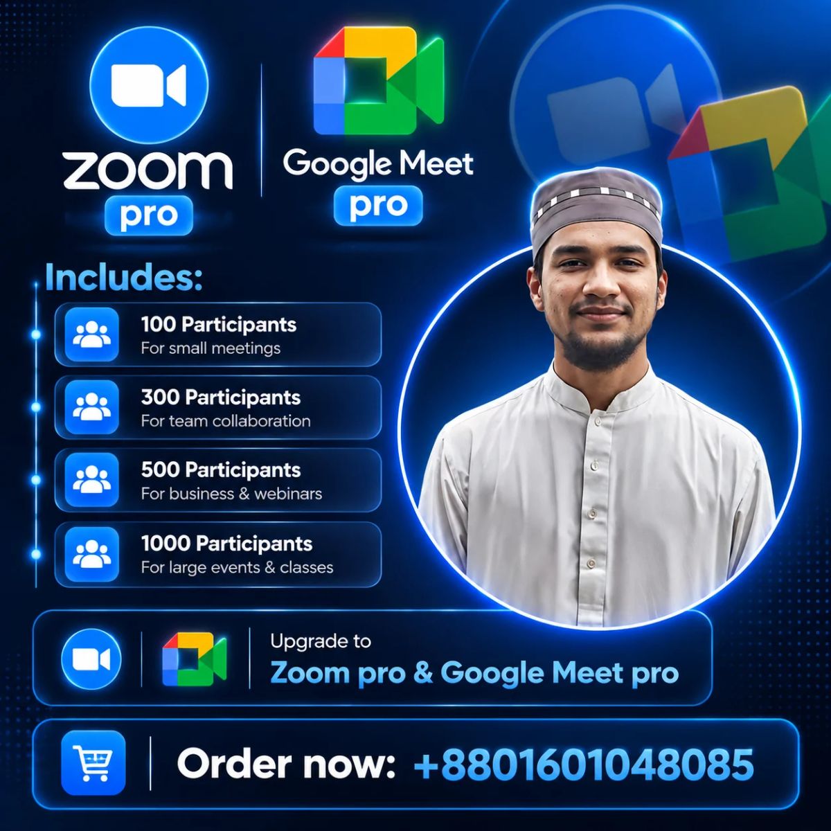 Zoom & Google Meet Premium Subscription Price in Bangladesh